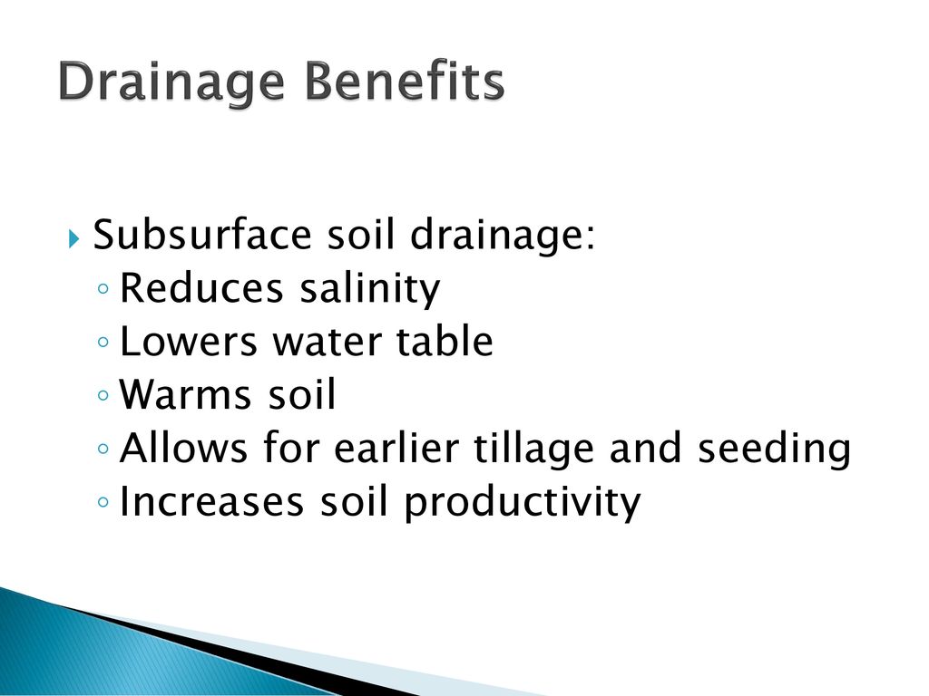 Determining the Suitability of Soils for Drainage - ppt download