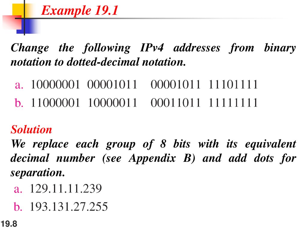 Chapter 19 network layer logical addressing ppt download