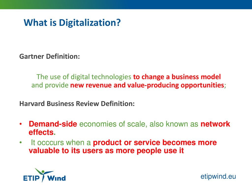Digitalization Enables the Network Effect ppt download