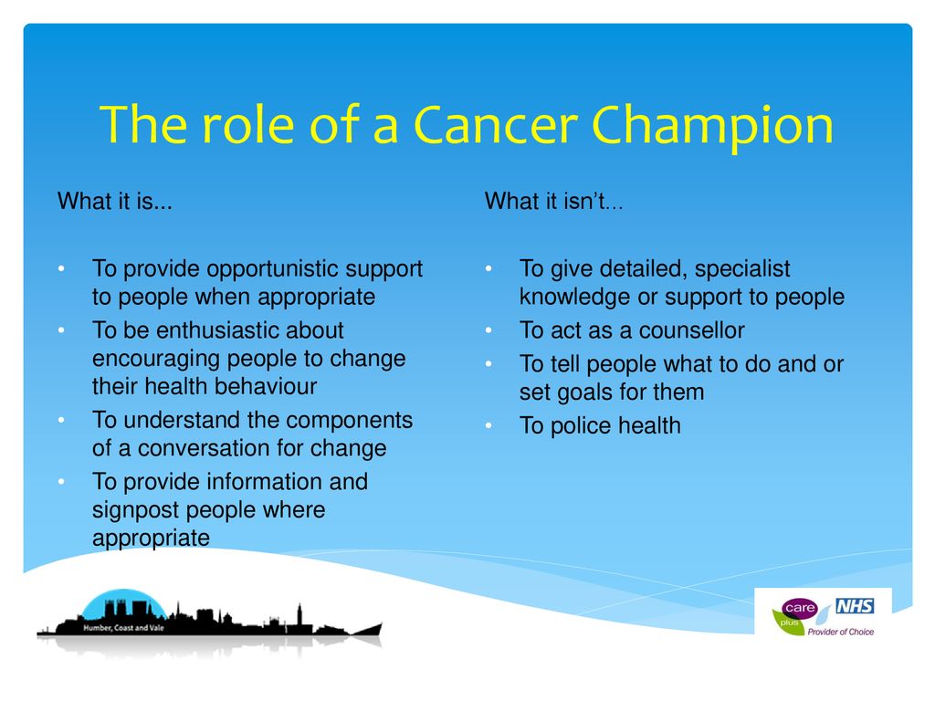 Humber, Coast and Vale Cancer Alliance - ppt download
