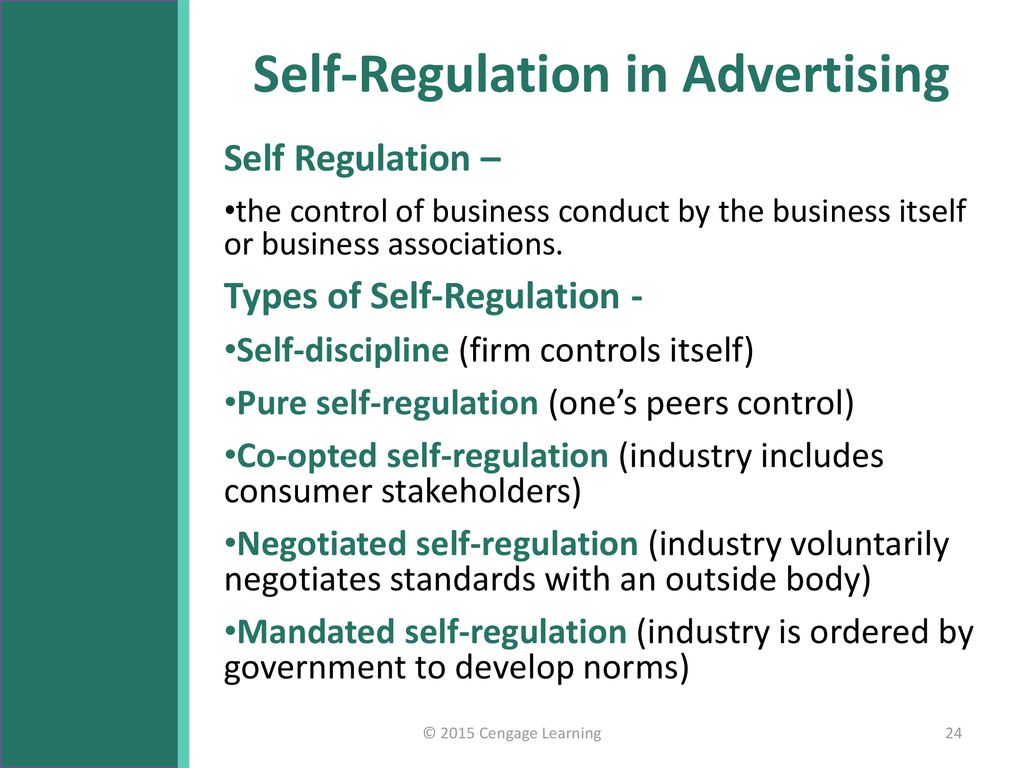 Self-Regulation in Advertising