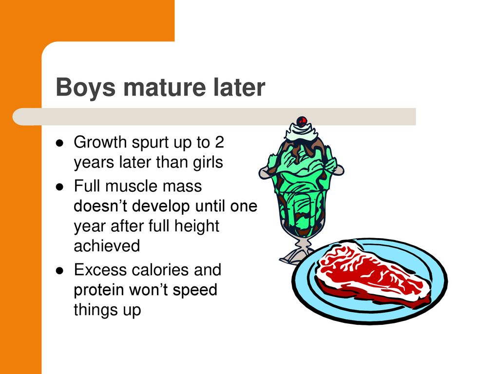boys mature slower than girls