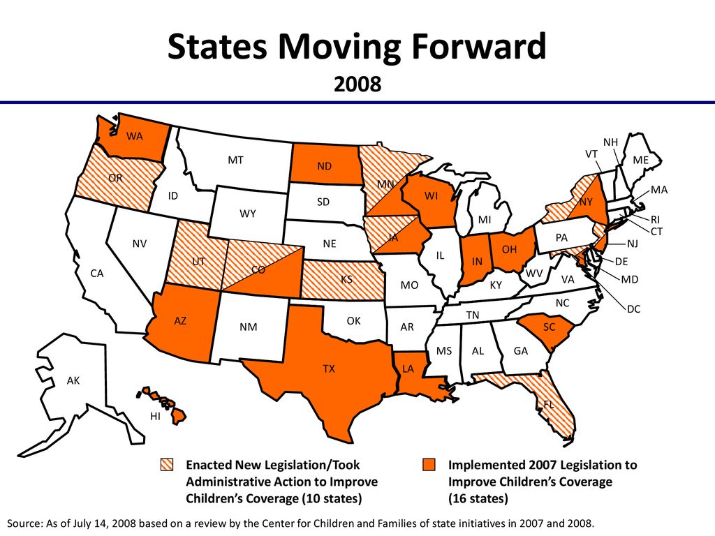 States Moving Forward WA. NH. VT. MT. ME. ND. OR. MN. MA. ID. WI. SD. NY. WY. MI.