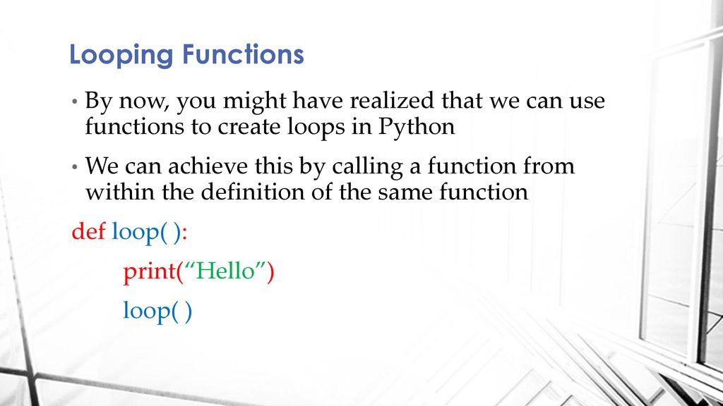 Writing Functions( ) (Part 5) - ppt download