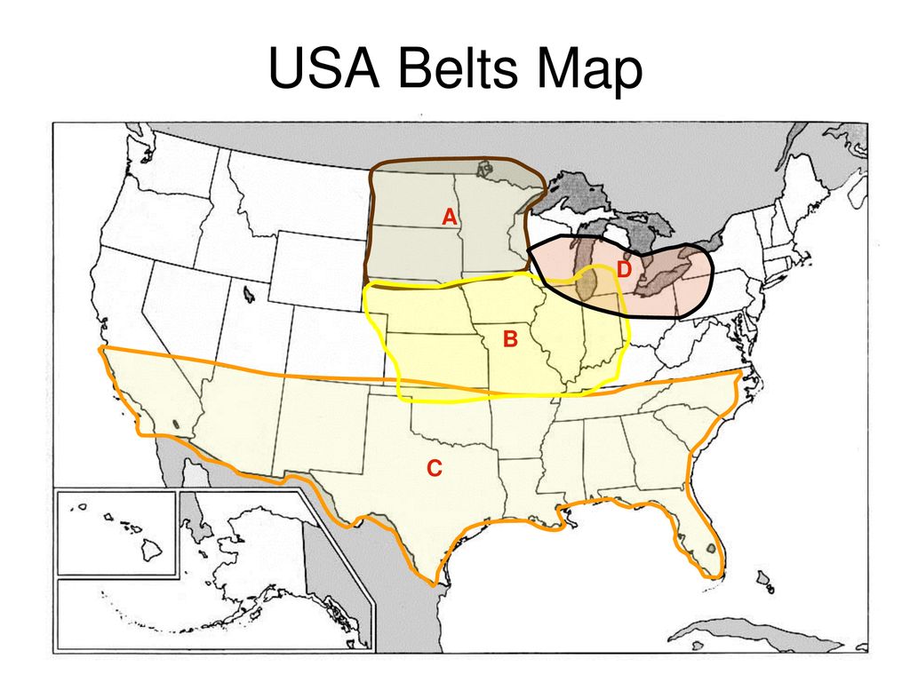 Belts of North America. - ppt download