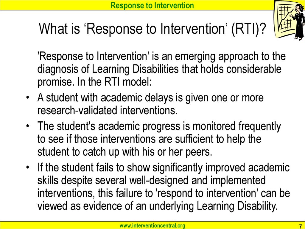 What is ‘Response to Intervention’ (RTI)