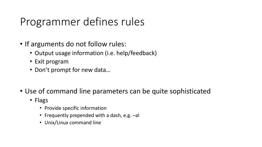 Command line parameters ppt download
