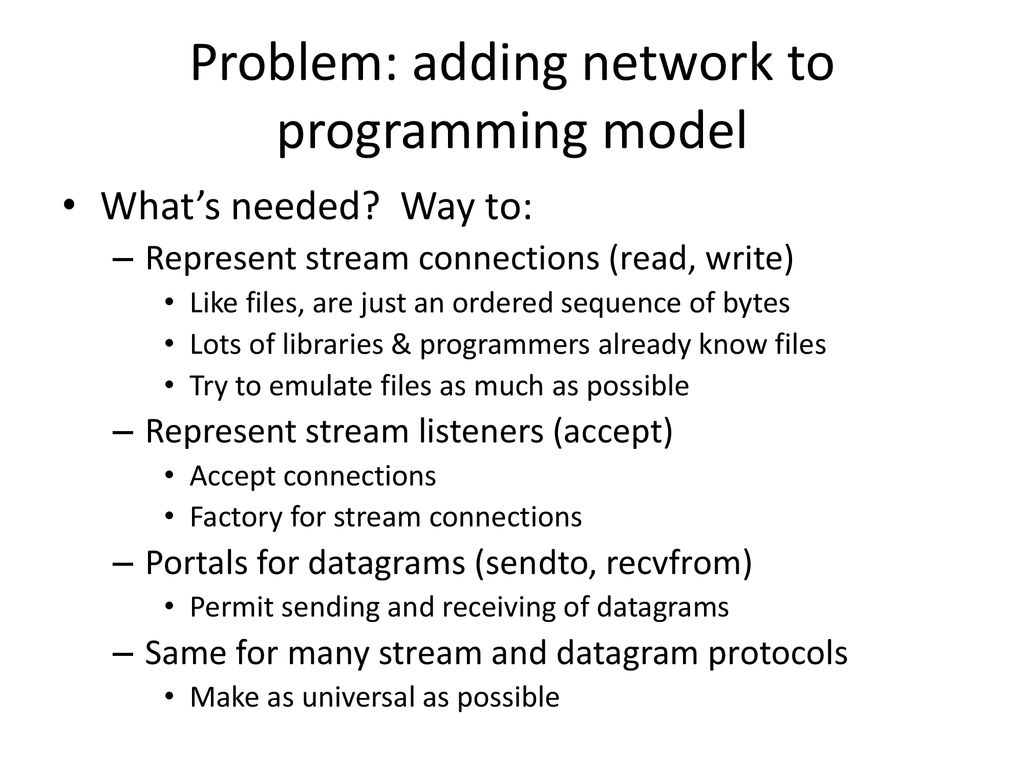 Sockets, part 2 (Addresses, poll()) - ppt download