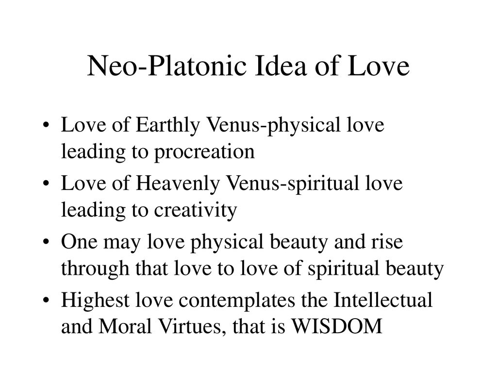 neo platonic love