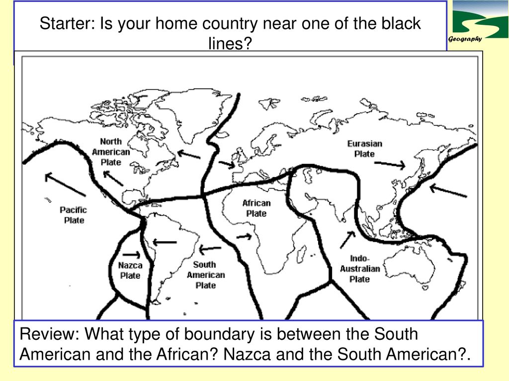 Starter: Is your home country near one of the black lines