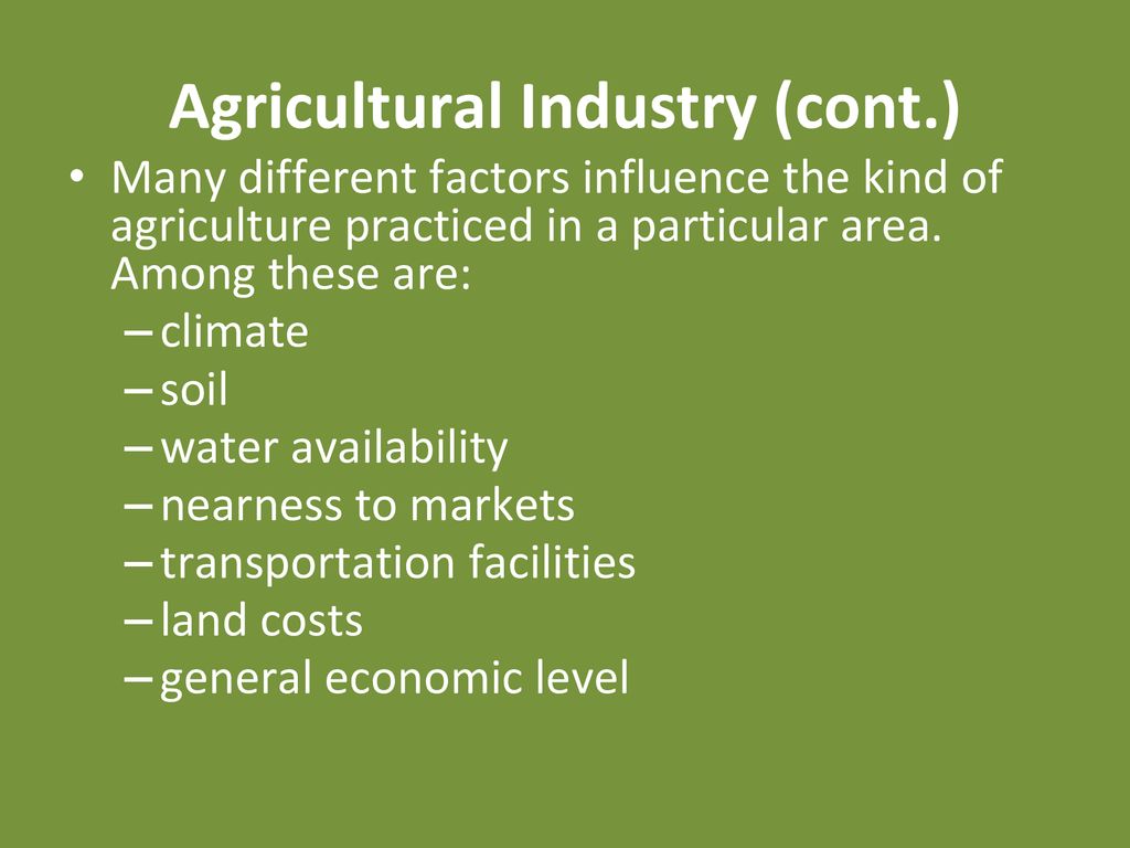 Factors of Production Natural resources – provided by nature that ...