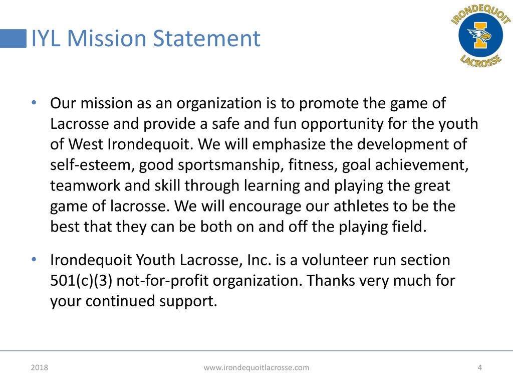 IYL Mission Statement