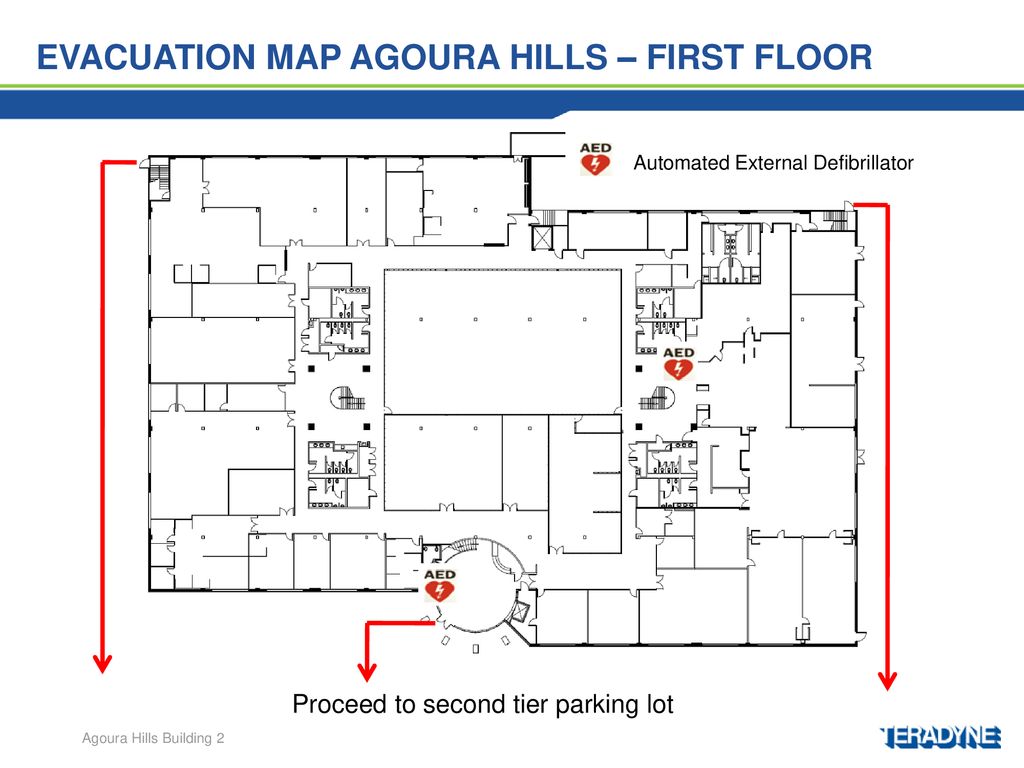 Evacuation Map Agoura Hills – First Floor