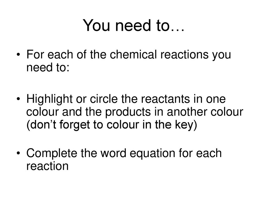 Chemical Reactions Grade 8 Week 11, ppt download