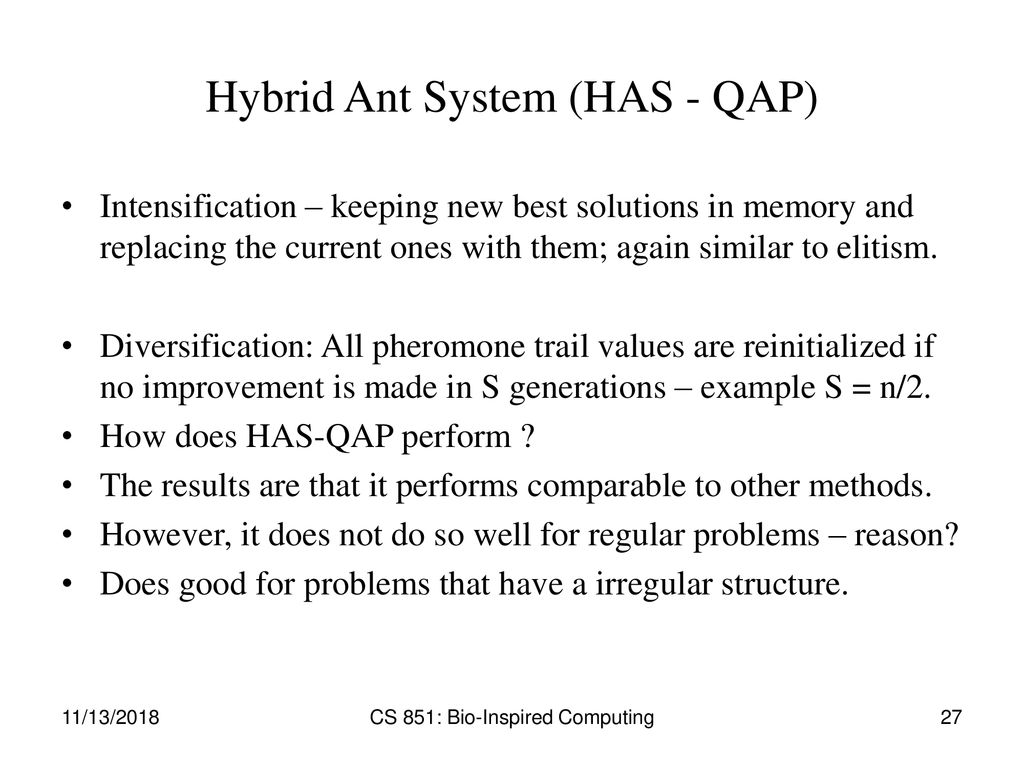 Hybrid Ant System (HAS - QAP)