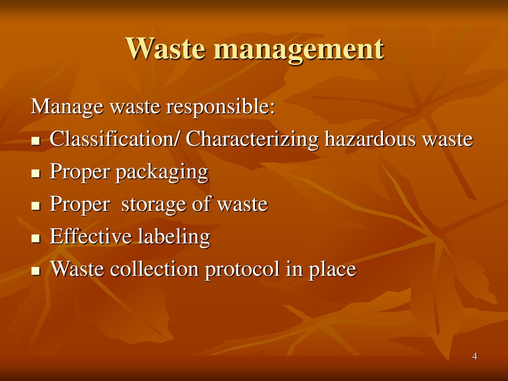 How to handle laboratory waste? - ppt download