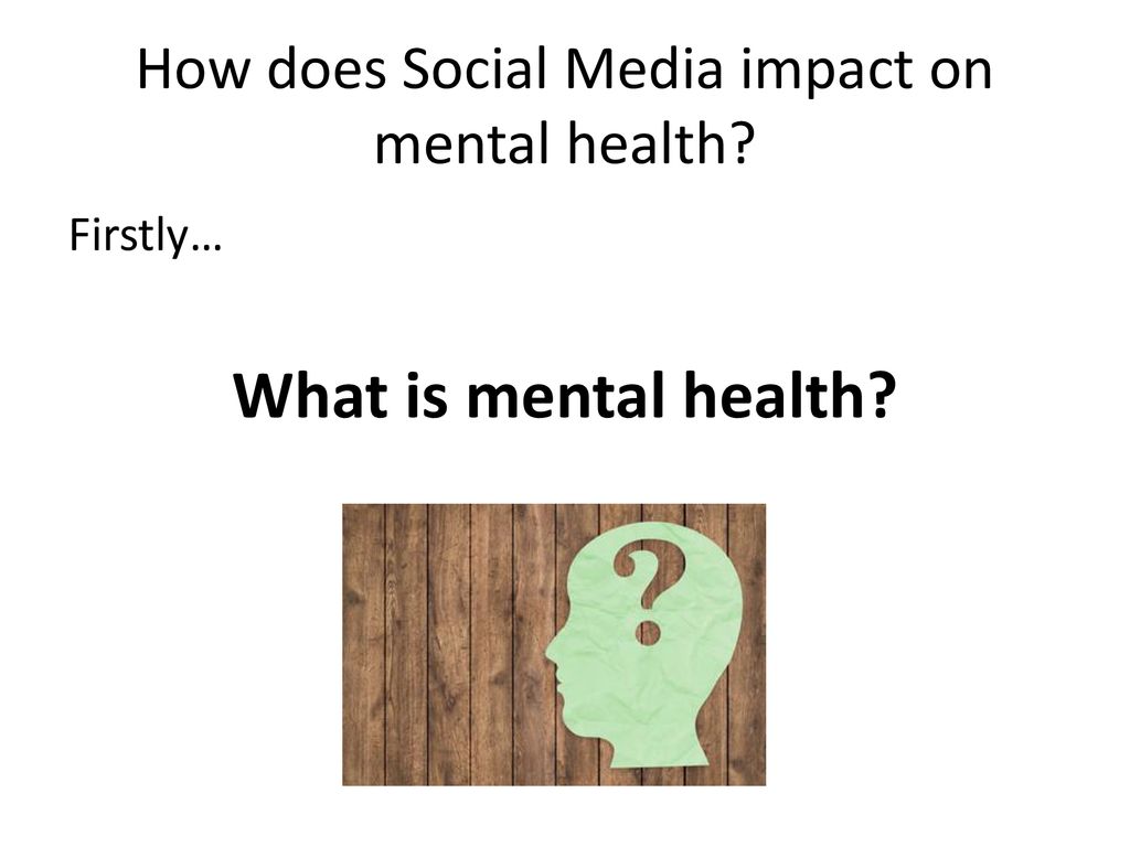 Social Media and Mental Health - ppt download