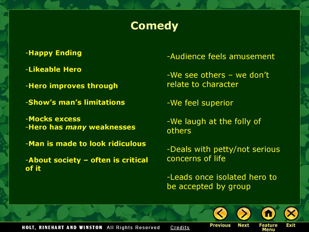 Comedy Audience feels amusement