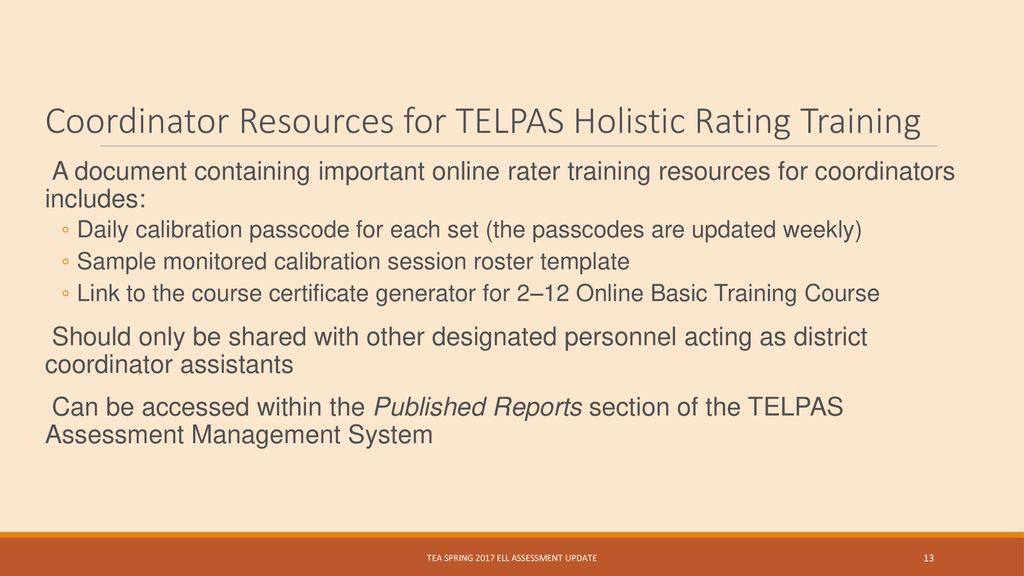 Spring ELL Assessment Update TETN ppt download