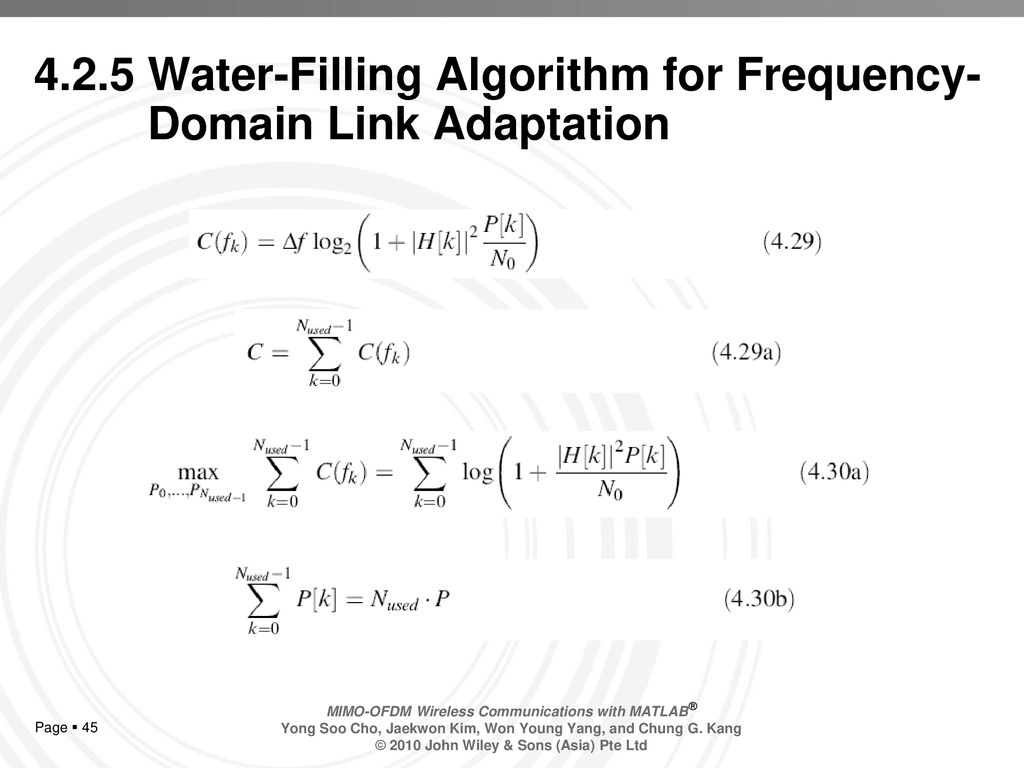Mimo ofdm wireless communications with matlab ppt download