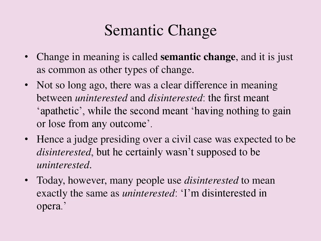 semantic shift