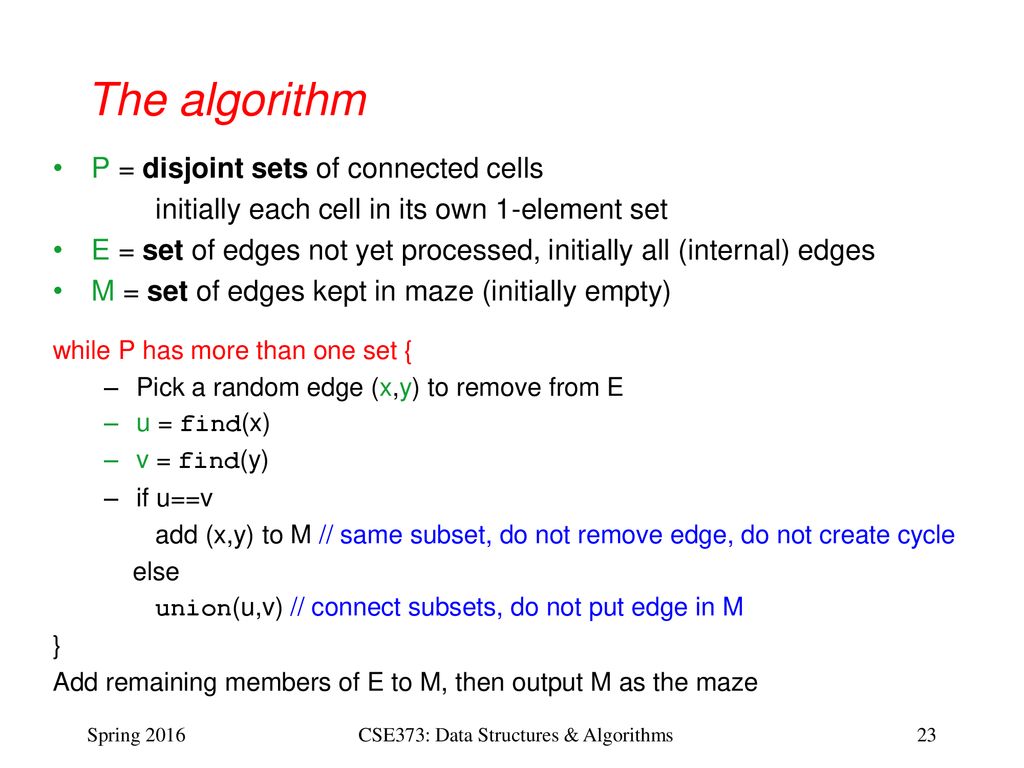 CSE373: Data Structures & Algorithms Lecture 10: Disjoint Sets and the ...