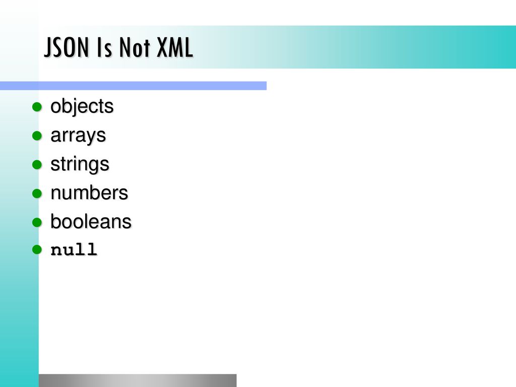 JSON The Data Transfer Format of the Stars - ppt download