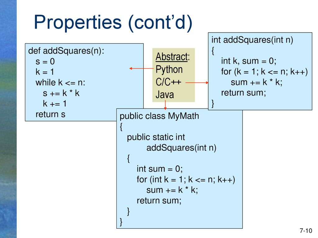 Java Methods While Chapter 7 Chapter Ppt Download