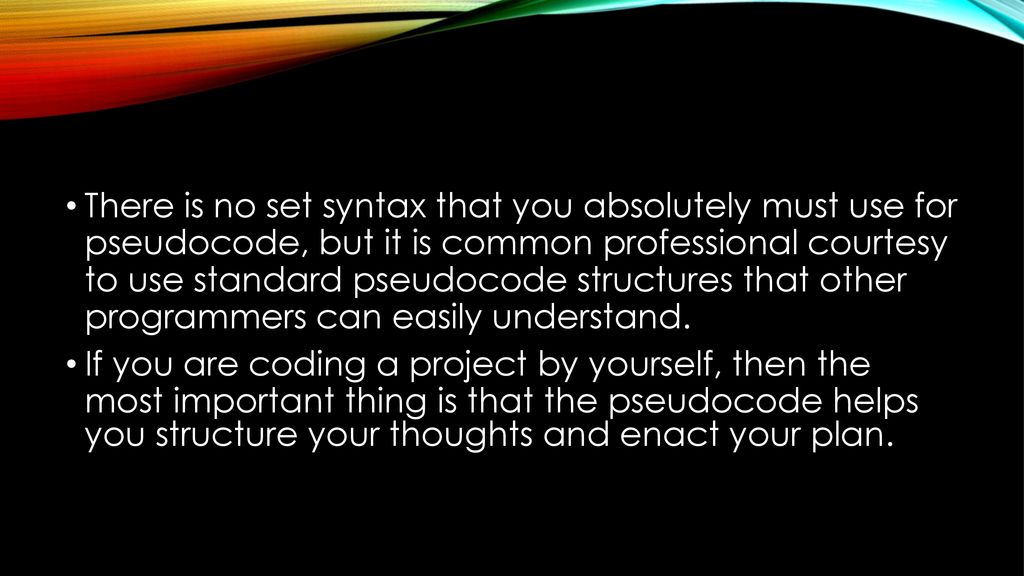 Pseudo-code Komate AMPHAWAN. - ppt download