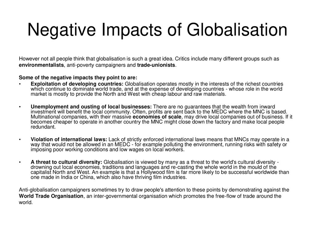 What Is Globalisation? Globalization is the process by which the ...