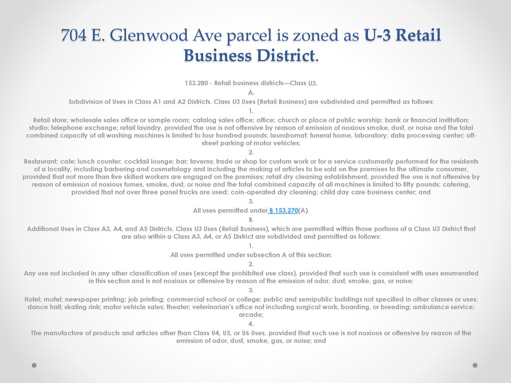 704 E Glenwood Ave Parcel Is Zoned As U 3 Retail Business District 704-e-glenwood-ave-parcel-is-zoned-as-u-3-retail-business-district