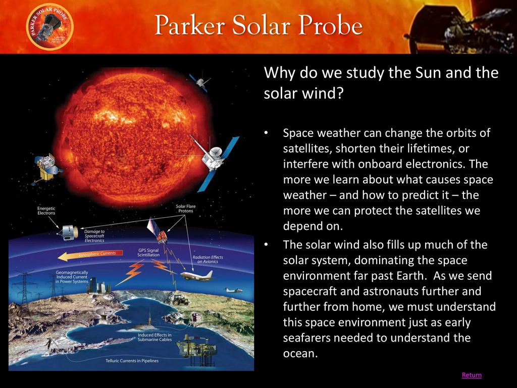 NASA NASA's Parker Solar Probe mission set off to explore the Sun's atmosphere on Sunday morning August 12, It will swoop to within 4 million miles. - ppt download