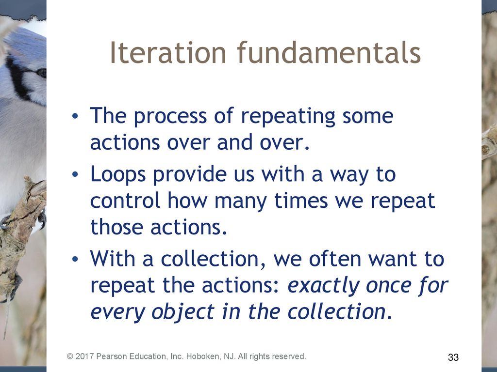 Iteration fundamentals