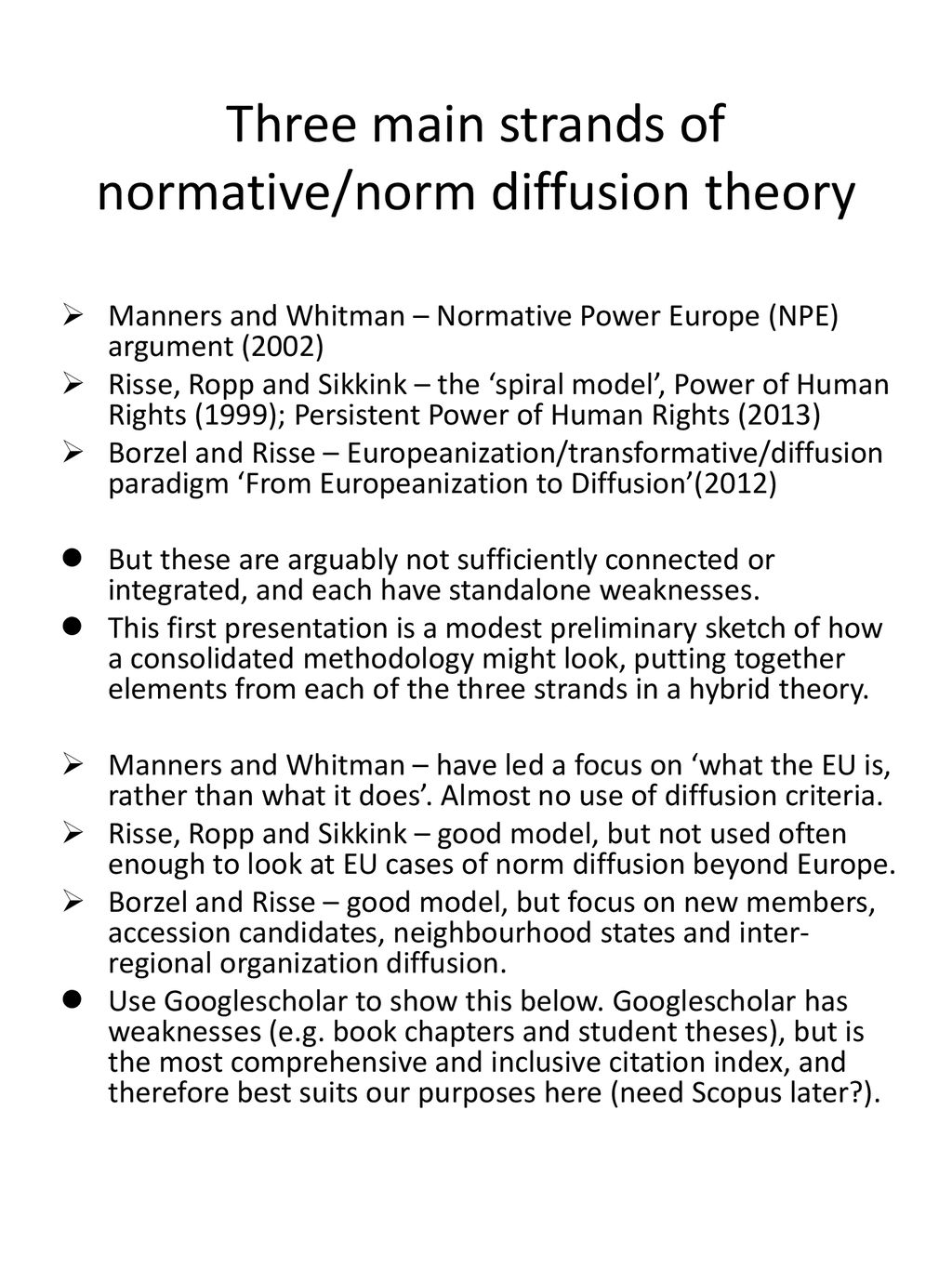 Theorizing norm diffusion - ppt download