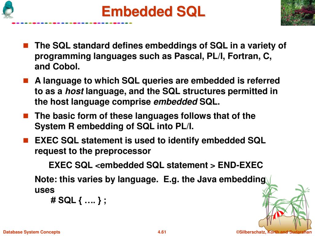 Chapter 4: SQL Basic Structure Set Operations Aggregate Functions - ppt ...