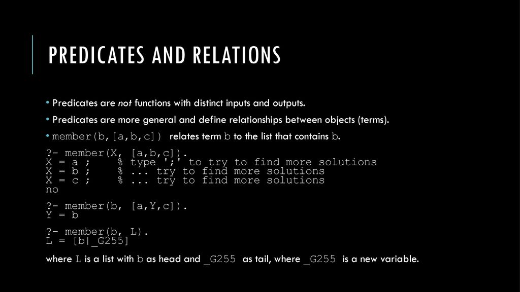 Lecture 21 Logic Programming Ppt Download