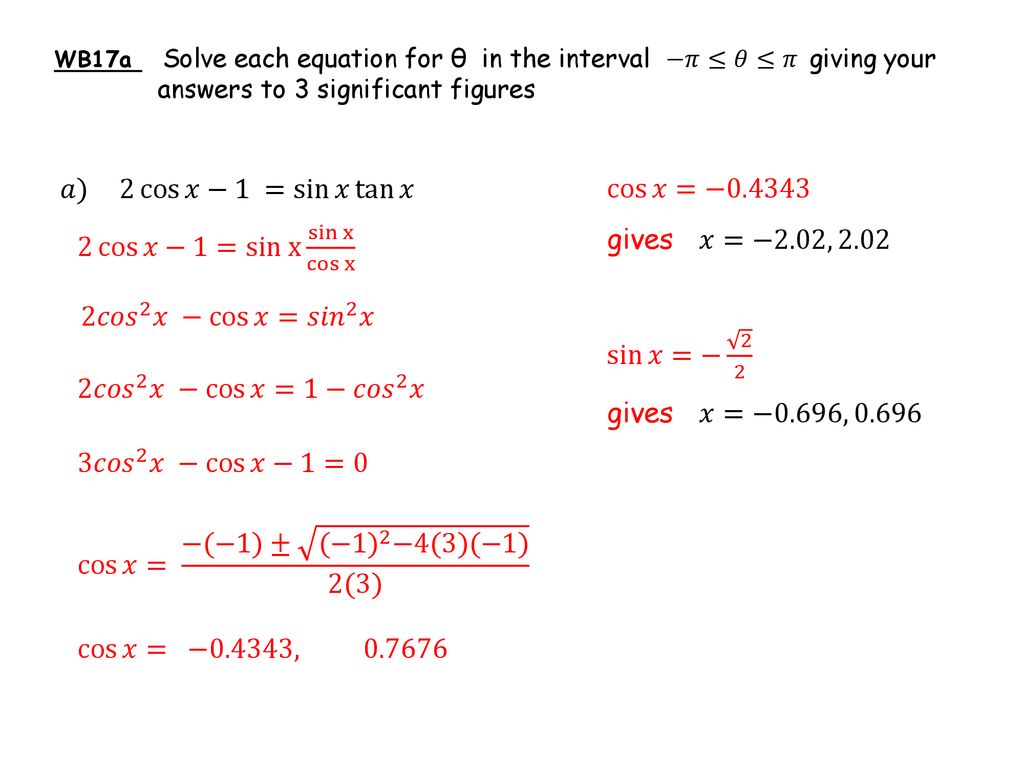 Trig Graphs And Equations Ppt Download