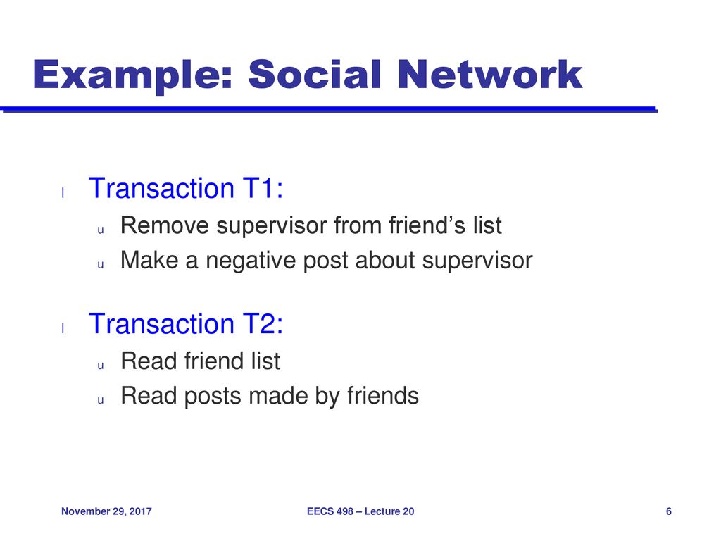 Example: Social Network