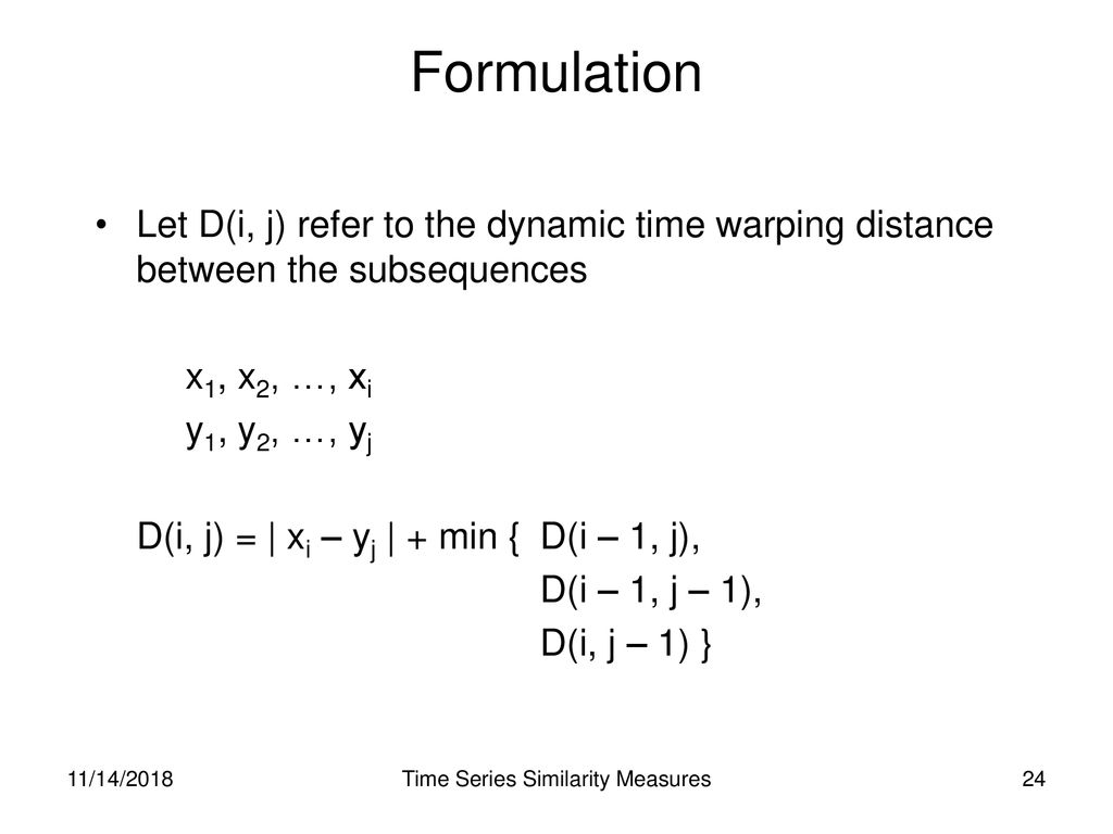 Finding similar time series ppt download