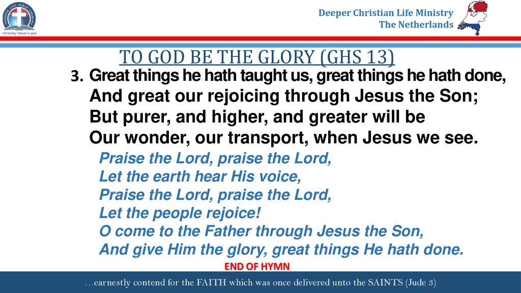 DEEPER LIFE BIBLE CHURCH - ppt download