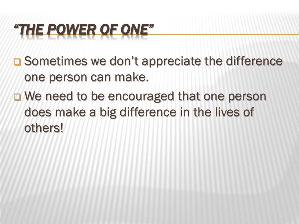 Proverbs 28 1 5 The Power Of One Ppt Download