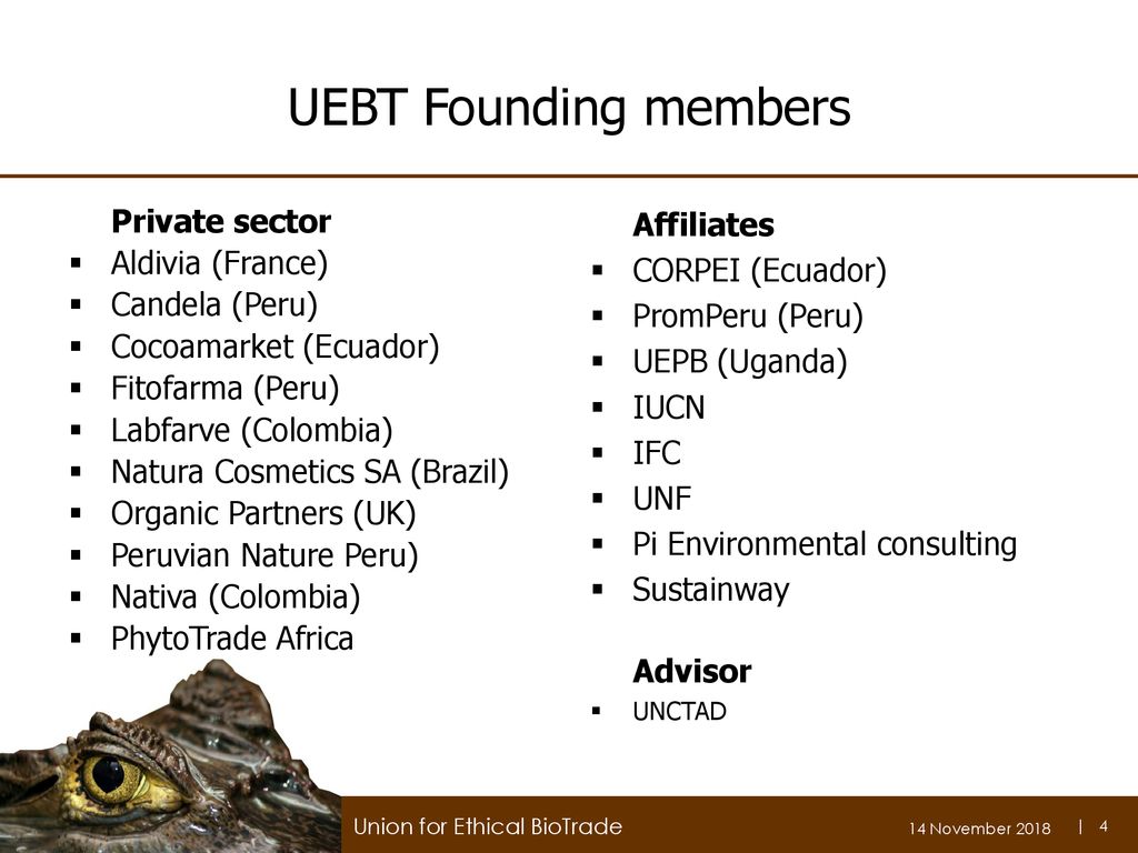 Union For Ethical BioTrade - ppt download