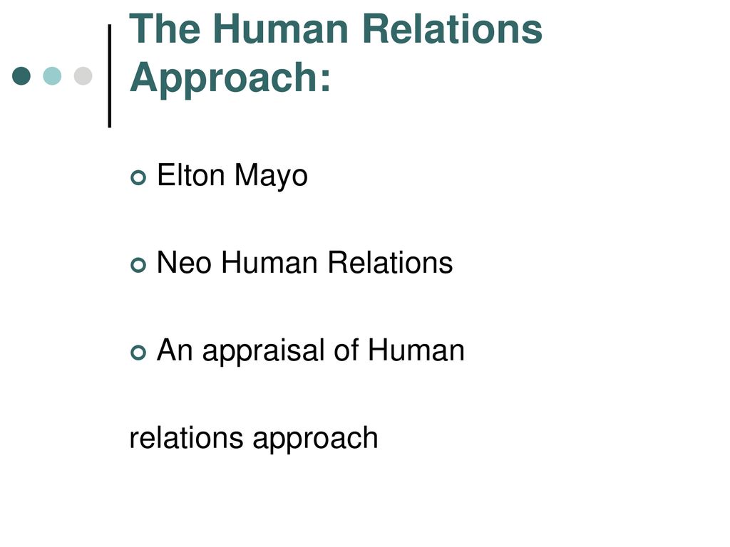 neo human relations approach