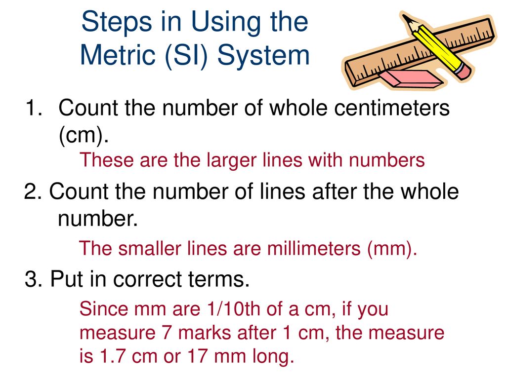 Steps in Using the Metric (SI) System