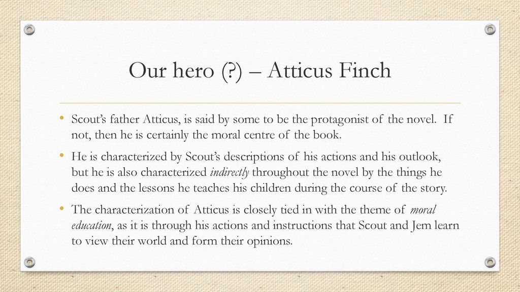 To Kill a Mockingbird Major Characters. ppt download