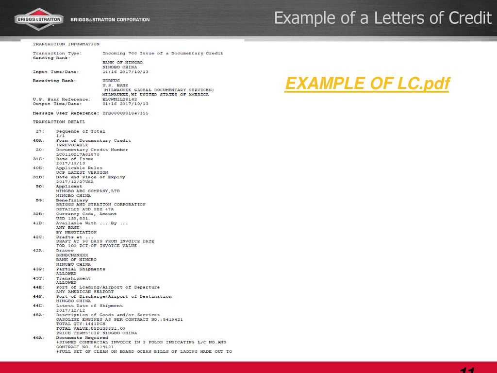 Commercial Letters Of Credit Basic Commercial Lc Program Ppt Download