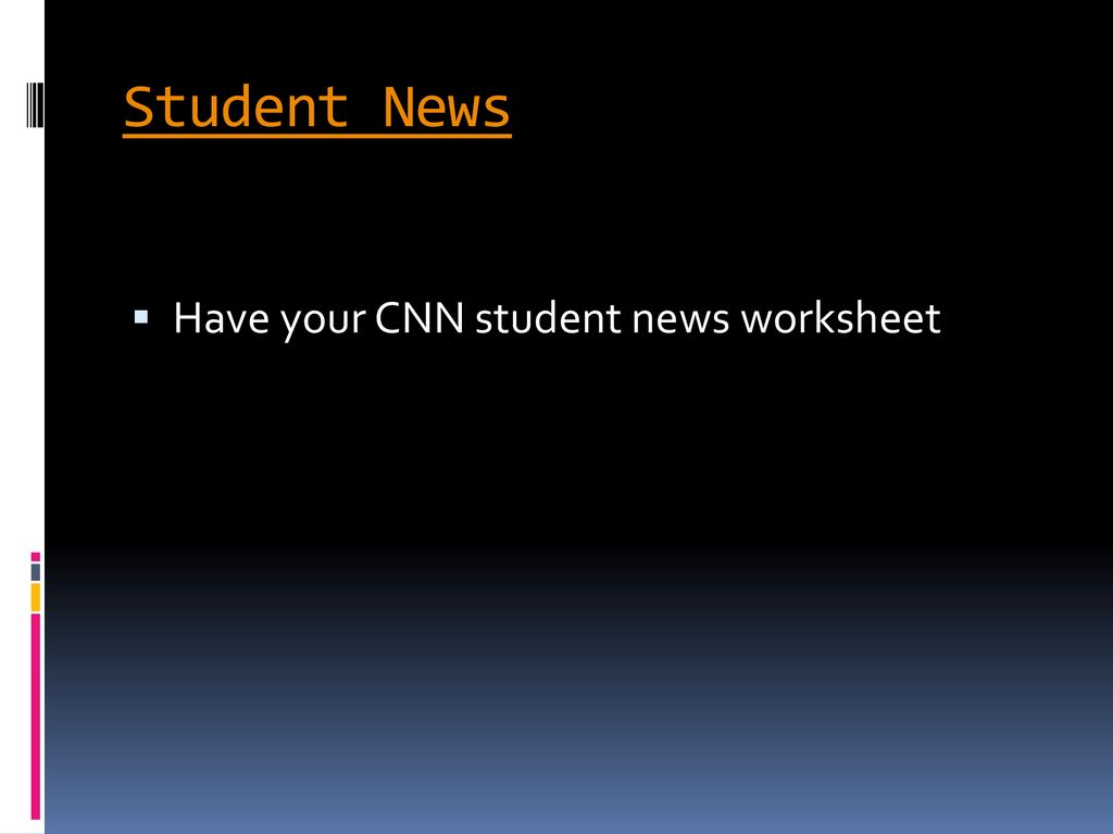 Group responsibilities Men who built America - ppt download Intended For Cnn Student News Worksheet