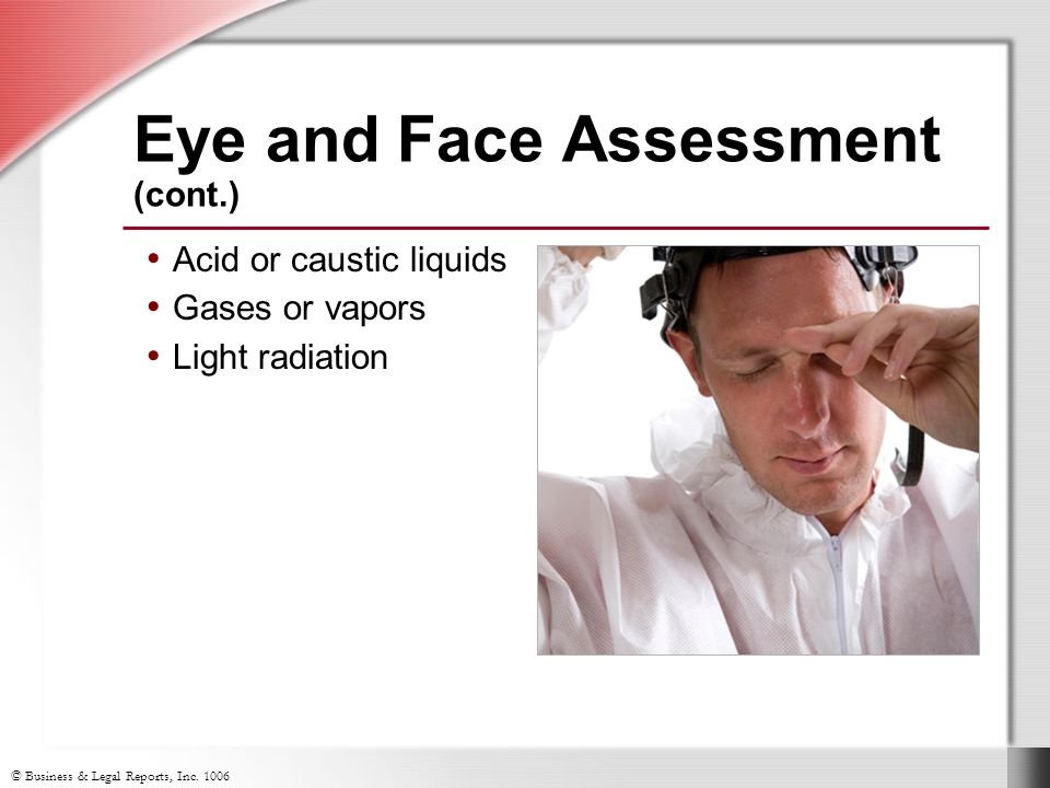 Eye and Face Assessment (cont.)