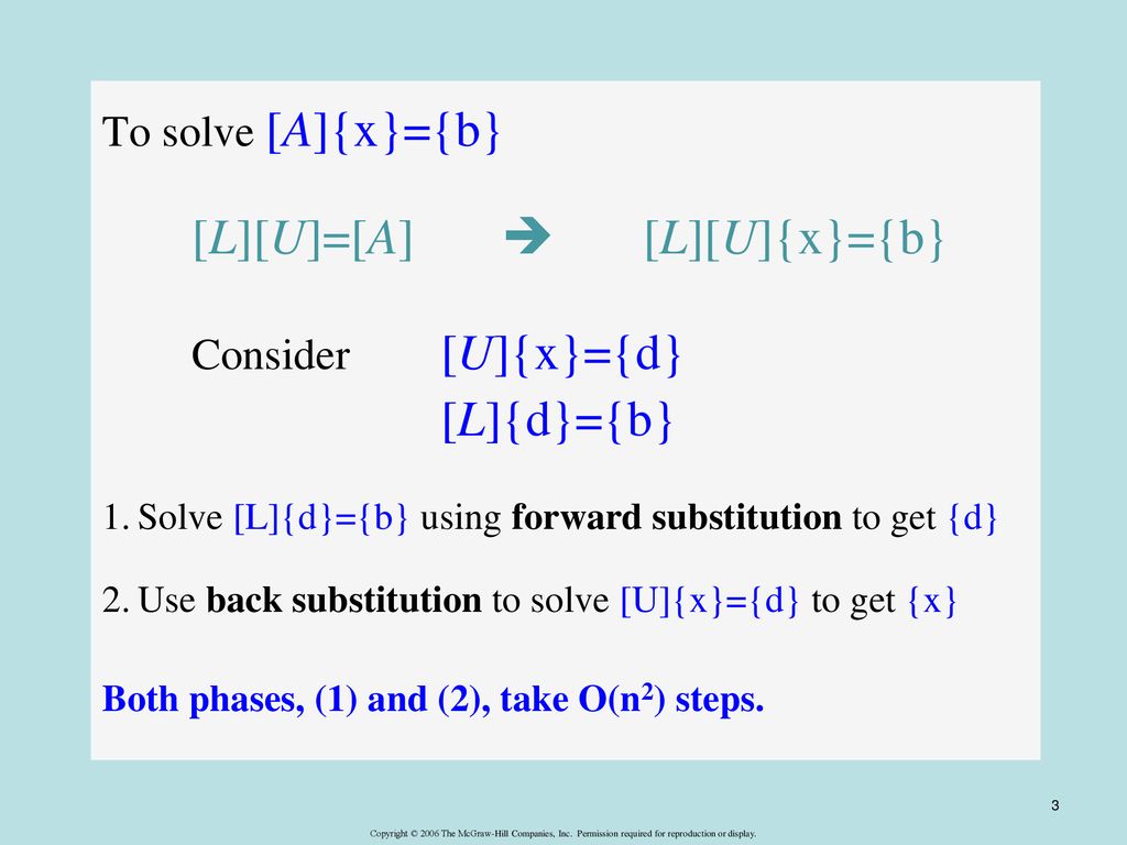 Chapter 10 And Matrix Inversion Lu Decomposition Ppt Download