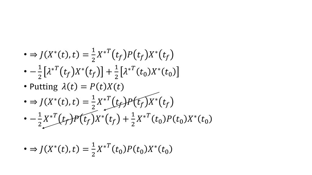 Performance Indices Lqr Problem Ppt Download